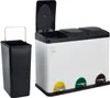 SVITA TC3X15 Mülleimer Papierkorb pulverbeschichteter Stahl Produktbild-Vorschau 1