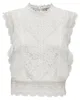 Ärmellose Spitzen Bluse Sleeveless Shirt Stehkragen Top Produktbild-Vorschau 6