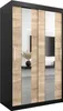 A wardrobe with sliding doors and mirrored panels. Produktbild-Vorschau
