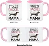 Stolze Dackel Mama Dackel an der Leine Kaffeebecher in rosa Produktbild-Vorschau 4
