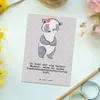 Mr. & Mrs. Panda Postkarte Kundendienstmitarbeiterin Herz - Produktbild-Vorschau 2