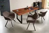 Esstisch Baumkante massiv Akazie nussbaum 240 x 100 schwarz Produktbild-Vorschau 3