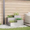 vidaXL Gartenblumentopf Silber 100 x 100 x 60 cm Edelstahl Produktbild-Vorschau 2