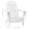 vidaXL Chaise de jardin en bois blanc Voir les images du produit 5