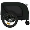 vidaXL Cani da rimorchio per bicicletta Tessuto Oxford nero Anteprima dell’immagine prodotto 6