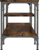 vidaXL TV skříňka Smoked Oak 121x35x45 cm Materiál dřevo a Náhled obrázku produktu 5