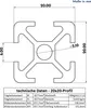 KLAK 20 - Aluprofil 12 Stück 20x20mm 2m System-, Montage-, Produktbild-Vorschau 3