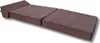 A brown foldable mattress laid out flat on a white background. Produktbild-Vorschau