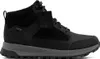 A studio shot of a black boot. Voir les images du produit