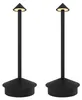 Ledvion 2x Wiederaufladbare LED Tischleuchte Mattschwarz Produktbild-Vorschau 1