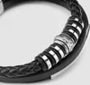SERASAR | Bracciale in pelle per uomo [Shine] in acciaio Anteprima dell’immagine prodotto 11