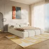 Selsey Bowia – Lit rembourré 200 x 200 cm, peluche beige Voir les images du produit 3