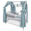 Baby-Delux Hausbett Kinderbett Gitterbett weiß 60x120 Produktbild-Vorschau 1