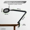 Lumeno 861XSW Lupenleuchte/Arbeitsplatzlampe 60 LEDs ovale Produktbild-Vorschau 3