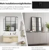 COSTWAY 70x100 cm Prostokątne lustro z metalową ramą, Podgląd zdjęcia produktu 6