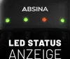 ABSINA Akku Ladegerät Set X4 für AA, AAA & 9V - Produktbild-Vorschau 8