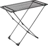 A black metal drying rack is shown against a white background. Produktbild-Vorschau