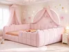 Letto imbottito per bambini, dimensioni 140x200 cm, con Anteprima dell’immagine prodotto 10