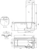 Freistehende Badewanne PAROS 170 x 76 x 61 Produktbild-Vorschau 3