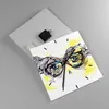 Wanduhr - Quadrat - Glasuhr - Person Auge Schatten Produktbild-Vorschau 2
