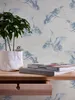 A.S. Création Vogeltapete Linen Style Vliestapete blau grau Produktbild-Vorschau 5