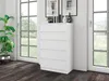 VBChome Komoda s 5 zásuvkami 70 x 40 x 110 cm bílá Náhled obrázku produktu 8