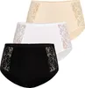 Teyli 3er Pack: Hohe Taille Baumwollslip mit Spitze Loren Produktbild-Vorschau 1
