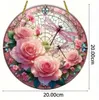 GKA XL Sonnenfänger 4 rosa Rosen mit Libelle 20 cm Buntglas Produktbild-Vorschau 6