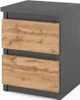 STIV Möbel | Nachttisch - Nachttisch mit 2 Schubladen - Produktbild-Vorschau 1