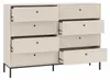 Commode à 8 tiroirs, cachemire, 150 x 40 x 115,5 cm Voir les images du produit 2