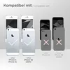 A compatibility chart showing different iPhone models with checkmarks and crosses. Produktbild-Vorschau