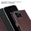 Selencia Echtleder Klapphülle iPhone 16 Pro - Braun Produktbild-Vorschau 4