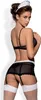 Dessous-Set mit Spitze Obsessive Maidme S/M Schwarz Produktbild-Vorschau 4