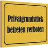 vianmo Holzschild 20x30 cm Privatgrundstück betreten Produktbild-Vorschau 1