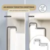 appendiabiti da porta eluno in metallo e bambù, Anteprima dell’immagine prodotto 6