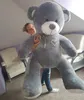 Grande orso di peluche grigio 190cm XXL - Ti amo Anteprima dell’immagine prodotto 2