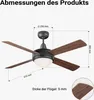 Wentylator sufitowy Wiltec Ø 122 cm z 4 łopatkami, Podgląd zdjęcia produktu 3