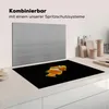 KitchenYeah© Herdabdeckplatte Fisch - Linie - Schwarz , Produktbild-Vorschau 3