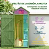 Outsunny Gartenschrank Holz Geräteschuppen mit 3 abnehmbar Produktbild-Vorschau 4