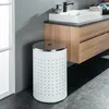Wäschesammler - Weiß - Edelstahl - 54 Liter - H 57,5 cm Produktbild-Vorschau 2