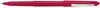 A red fineliner pen with a silver clip, lying horizontally on a white background. Anteprima dell’immagine prodotto