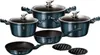 A set of cookware and frying pans arranged on a white background. Anteprima dell’immagine prodotto