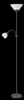 A floor lamp with two lights against a black background. Produktbild-Vorschau