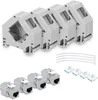kwmobile Keystone Modul Set CAT 6A mit Hutschienenadapter - Produktbild-Vorschau 5