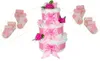 Große Windeltorte Rosenblüte | 3-stöckig rosa Produktbild-Vorschau 2