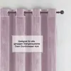 Vorhang Ösen Altrosa Verdunkelung 140x145 cm Samt weich Produktbild-Vorschau 5