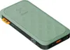 A sage green Xtorm power bank with a textured surface, displaying a 20% charge indicator. Voir les images du produit