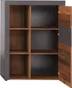 An open cabinet with multiple shelves. Produktbild-Vorschau