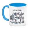 Skyline London Kaffeebecher in hellblau mit Spruch London Produktbild-Vorschau 2