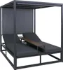 Aluminiowy leżak ogrodowy HWC-P81, leżak Daybed, tapicerka Podgląd zdjęcia produktu 19